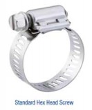 BREEZE® SAE #16 All Stainless Steel 13/16" to 1-1/2" Hose Clamp #300 SS Series, Price Per 2