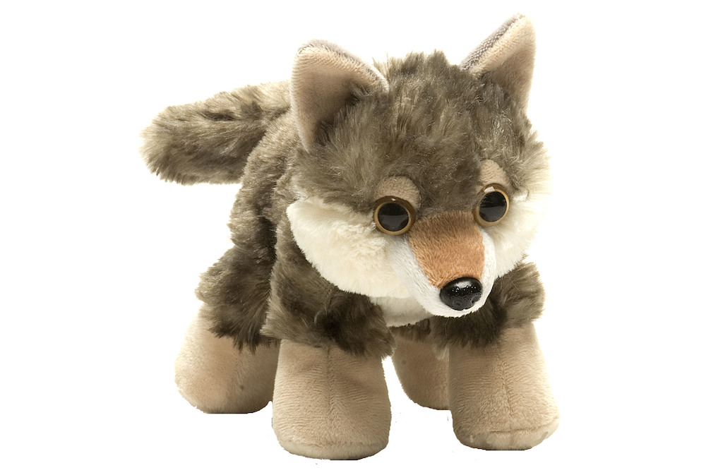 Wild Republic Hug'ems 7" /18cm Wolf Cuddly Soft Toy Teddy 16244 
