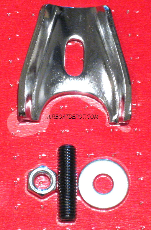 thumbnail image 2 of Super Sunny Chrome Steel Distributor Clamp Hold Down – For SBC BBC HEI Engines 2 of 5