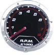 RPC® R5721 Electric 2" Tachometer 0~8.000 R.P.M. Evolution Series LED Display W/ Chrome Rim, Bezel, & Mounting Hardware, Each