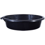 7 Quart Oil Drain Pan, Black, Each