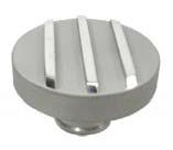 RPC® R6250 Aluminum "Push-In" Oil Cap "Finned 3 Lines", Fits Valve Covers 1.25" Filler Hole When Using Grommet Specified