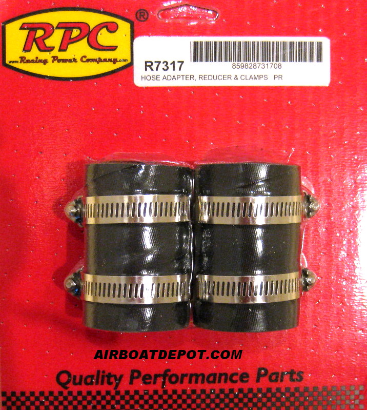 Racing Power Company R7317 1.75 x 1.25 x 1.5 Rubber Radiator Hose End 