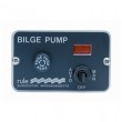 RULE® 3-Way Lighted Stainless Steel Panel Bilge  Pump Switch W/Fuse, Deluxe, Toggle Style, Auto-Off-Man, 12 Volt, Each
