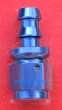 RPC® R81512 AN -6 Aluminum Straight Push-On Hose End Fitting, Blue (3/8" OD Tube - 3/8" ID Hose), Price Per Each