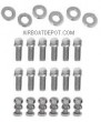 RPC® R0940 Polished Stainless Steel 36 Piece Header Bolt Kit, 3/8"-16 x 1", Price Per Kit