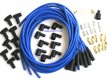Spark Plug Wire Set, Blue, Boot/Plugs, 8.5mm 180º, Rated at 600ºF, Universal For Most American V8 Vehicles, Price Per Set