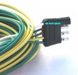 WB-002235 WESBAR® Wishbone Trailer Wiring Harness 4 Way-Flat 18 Ga, 35' Long, With 32" Ground, Male End Connector, Color Coded