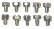 RPC® R0030 Chrome Timing Chain Cover Bolts & Washers 1/4"-20 x 7/16" Hex Head For Steel Covers, SB or BB Chevy (10 Per Bag)