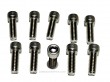 SCX04-075 Stainless Steel Timing Chain Cover Bolts 1/4" -20 x 3/4" Allen Head For Aluminum Covers, SB or BB Chevy  (10 Per Bag)