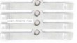 RPC® R4993 Valve Cover Spreader Bar Set, Chrome Steel, Fits SB Chevy, 4-3/4" Wide, Price Per Set of 4