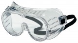 MCR CREWS Clear PVC Goggles, Perforated, Latex Free Elastic Strap, Meets ANSI Z87+, Each