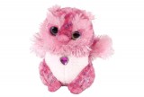 SWEET & SASSY 8" Wildly Colorful Pink Owl Stuffed Animal, Each