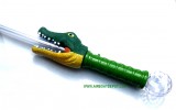 WILD REPUBLIC LED Light Up Crocodile Sword Toy, Multi-Colored Flashing, Includes 3 "AA" Batteries, Each