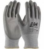 G-Tek® PolyKor® 13 ga. Industry Grade Seamless Knit PolyKor® Blend Glove w/PU Grip Palm & Fingers, Per Pair