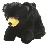 HUG'EMS™ 7" Mini Black Bear Stuffed Animal, Each