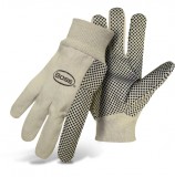 BOSS® PLASTIC DOT™ 1BP5501 Chore Gloves 10oz.100% Cotton W/ PVC Dotted Palm, Thumb & Index Finger, Clute Cut, Straight Thumb, Knit Wrist, Size: Large, Price Per Pair