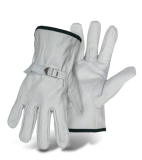 BOSS® 1JL4070 Horsing Around Grain Leather Cowhide Driver's / Equestrian Gloves, Adj. Buckle Strap, Open Cuff, Gunn Cut, Keystone Thumb, Available Sizes: M, L & XL, Price Per Pair