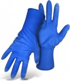BOSS® 1UL0015 Blue Chemical, Disposable General Grade 15mil Textured Latex 12" Long, Powder Free Gloves, Sizes: M, L, XL, 2XL Price Per Box of 50