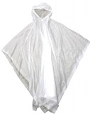 BOSS® Clear 10mm PVC Hooded Rain Poncho w/Side Snap Closure, 52" x 80", One Size Fits All (Tour Ride Customers May Need One)