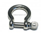 BOATER SPORTS® 316 Stainless Steel 5/16" Curved Anchor Shackle W/ Hole End Screw Pin, Each