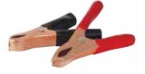 OPTRONICS® A-100 Copper Clad 50 Amp 12 Volt Battery Clips, Red/Black Handles, Price Per Pair