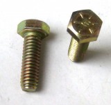HEX BOLT C/S GR 8, 5/16" X 5/8" Course, Zinc Yellow 5/16-18, Prices Vary, Per Box of 100 or Bag of 10