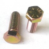 HEX BOLT C/S GR 8, 3/8" X .75" Course, Zinc Yellow 3/8-16, Prices Vary, Per Box of 100 or Bag of 10
