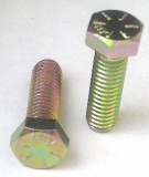 HEX BOLT C/S GR 8, 3/8" X 1.00" Course, Zinc Yellow 3/8-16, Prices Vary Per Box of 100 or Bag of 10