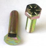 HEX BOLT C/S GR 8, 3/8" X 1.25" Course, Zinc Yellow 3/8-16, Prices Vary Per Box of 100 or Bag of 10