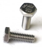 HEX BOLT C/S, 1/4" X .75" 304 Stainless Steel 18.8, Price Per Box of 100