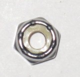1/4" - 20 Nylon Waxed Lock Nuts, Zinc Plated, Price Per Box of 100