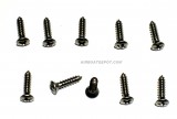 #4 x 1/2" Stainless Steel 18.8 Oval Phillips Screws S/M/S, Price Per Bag of 10