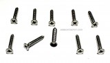 #8 x 1" Stainless Steel 18.8 Flat Phillips Screws S/M/S, Price Per Bag of 10