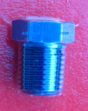 RPC® R82206 NPT 1/4" Aluminum Plug With Hex Head, Anodized Blue, Each