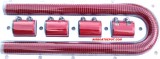 R731310RK 48" L Stainless Steel Radiator Hose Kit, Red