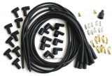 Spark Plug Wire Set, Black, Boot/Plugs, 8.5mm 180º, Rated at 600ºF, Universal For Most American V8 Vehicles, Price Per Set
