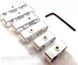 RPC® R9570 Natual Pro Race Style Billet Wire Separator Set, Anodized Aluminum W/Allen Wrench, Price Per Set of 6 Pcs