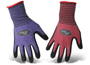 BOSS® 8444 Dig-In™ Guardian Angel™ Assembly Gloves, Dipped & Dotted Nitrile Palm, Spandex Shell, Knit Wrist, Sizes: S, M & L, Available Colors; Red & Purple, Price Per Pair