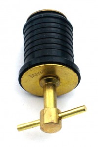1" Brass Twist Drain Plug, Each