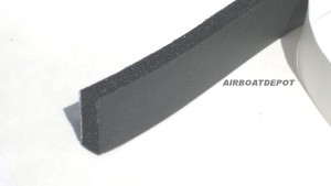 Black Vinyl Foam Tape, 1/4" Thick X 3/4" W X 35' Long HD Sealer, Medium Density
