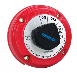 PERKO® Medium Duty Main Battery Switch For Use With Alternator or Generator 6 to 50 Volt Systems, Each
