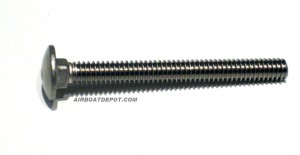 1/4" X 2.50" Stainless Steel 18.8 Carriage Bolt, Price Per Each