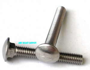 3/8" X 2.50" Stainless Steel 18.8 Carriage Bolt, Price Per Each