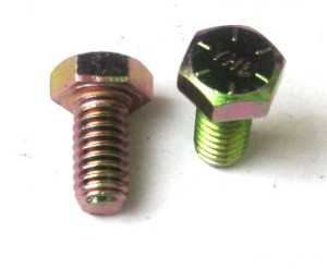 HEX BOLT C/S GR 8, 1/4" X 0.50" Course, Zinc Yellow 1/4-20, Prices Vary Per Box of 100 or Bag of 10