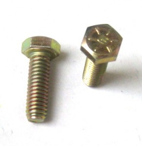 HEX BOLT C/S GR 8, 5/16" X 1.00" Course, Zinc Yellow 5/16-18, Prices Vary Per Box of 100 or Bag of 10