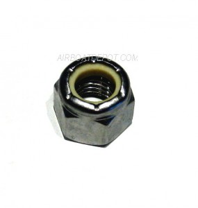 3/8" - 16 Nylon Waxed Lock Nuts, Stainless Steel 18.8, Price Per Bag of 10