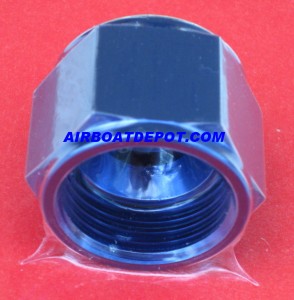 RPC® R83743 AN -12 Aluminum Female Cap, Anodized Blue, Each