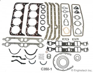 ENGINE TECH™ FULL SET GASKET WITH FIRE SEAL TECHNOLOGY, GM V-8 CHEVY 350, 327, 307, 302, 283 C.I.D.