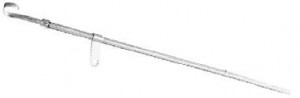 RPC® R4958 21" Chrome Steel Oil Dipstick & Tube, GM V-8 BB Chevy 396, 427,454 C.I.D. (65-90), Each